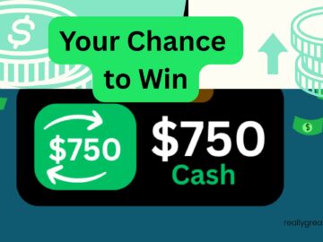$750 Cash App reward giveaway promotion — enter with email and ZIP code to win free Cash App funds